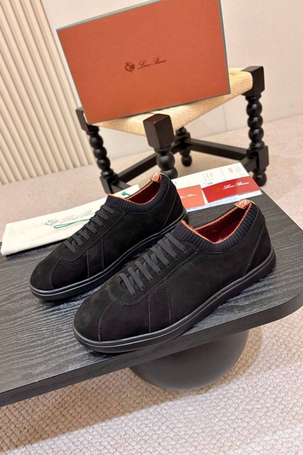 Мужские кроссовки Loro Piana Soho 2.0 Walk - Black