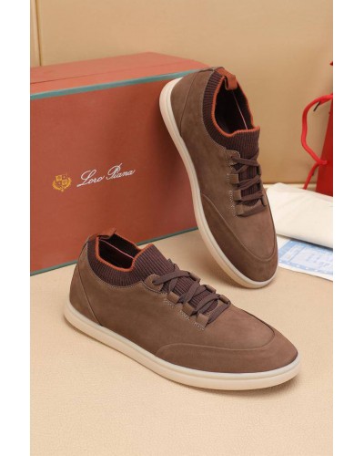 Мужские кроссовки Loro Piana Soho Walk - Brown