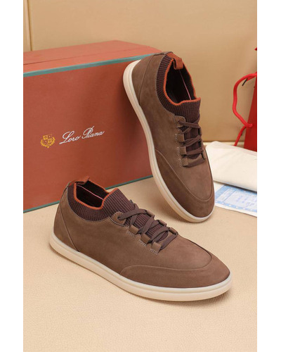 Мужские кроссовки Loro Piana Soho Walk - Brown