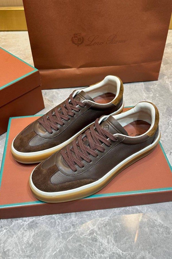 Мужские кроссовки Loro Piana Tennis Walk - Brown