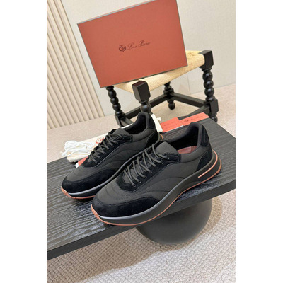 Мужские кроссовки Loro Piana Week End Walk - Black
