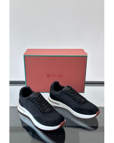 Мужские кроссовки Loro Piana Week End Walk - Black