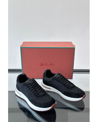 Мужские кроссовки Loro Piana Week End Walk - Black