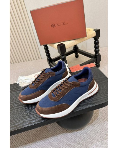 Мужские кроссовки Loro Piana Week End Walk - Blue / Brown