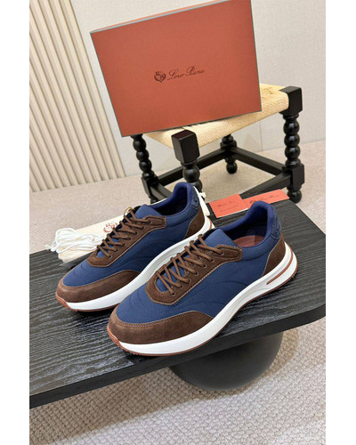 Мужские кроссовки Loro Piana Week End Walk - Blue / Brown