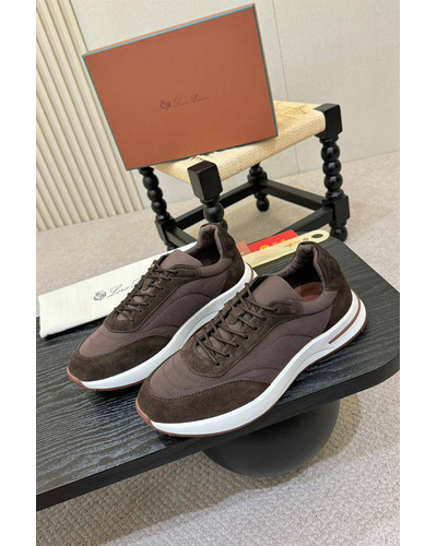 Мужские кроссовки Loro Piana Week End Walk - Brown