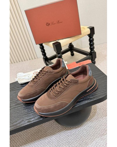 Мужские кроссовки Loro Piana Week End Walk - Brown