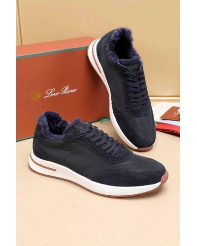 Кроссовки с мехом Loro Piana Week End Walk Evo