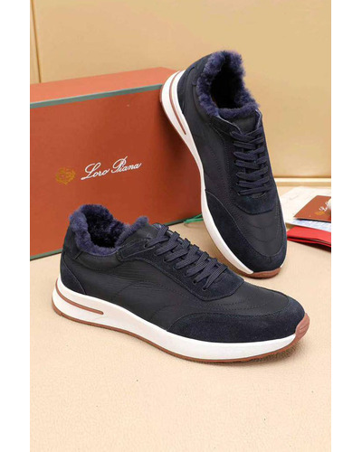 Кроссовки с мехом Loro Piana Week End Walk Evo