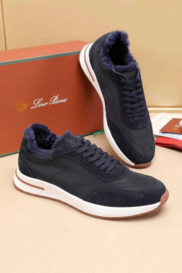 Кроссовки с мехом Loro Piana Week End Walk Evo