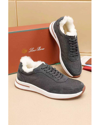 Кроссовки с мехом Loro Piana Week End Walk Evo