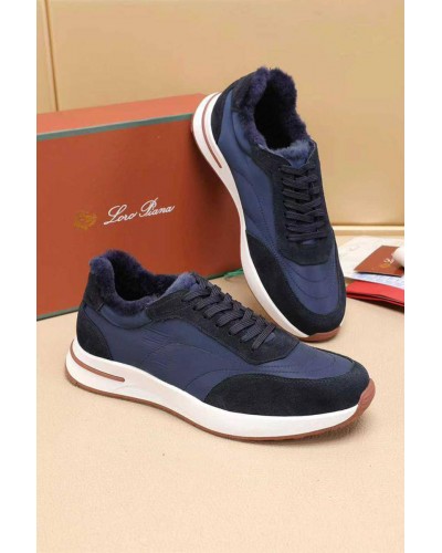 Кроссовки с мехом Loro Piana Week End Walk Evo