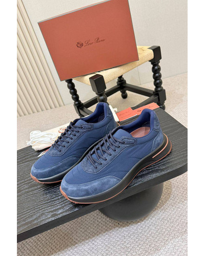 Мужские кроссовки Loro Piana Week End Walk - Navy