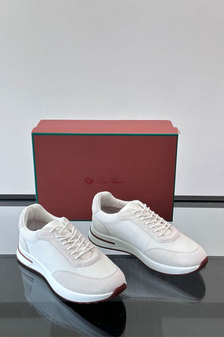Мужские кроссовки Loro Piana Week End Walk - White