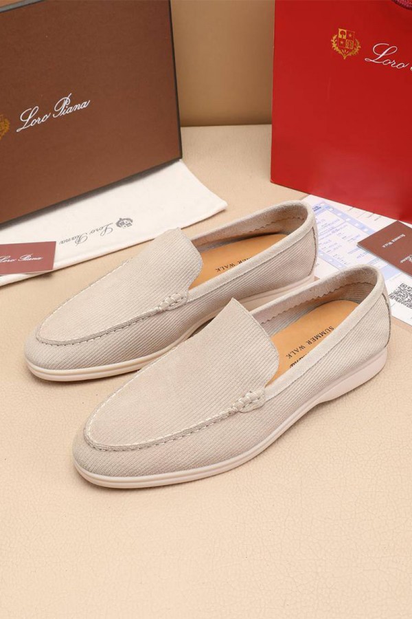 Мужские лоферы Loro Piana Summer Walk - Beige