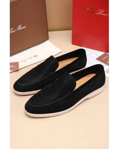 Мужские лоферы Loro Piana Summer Walk - Black
