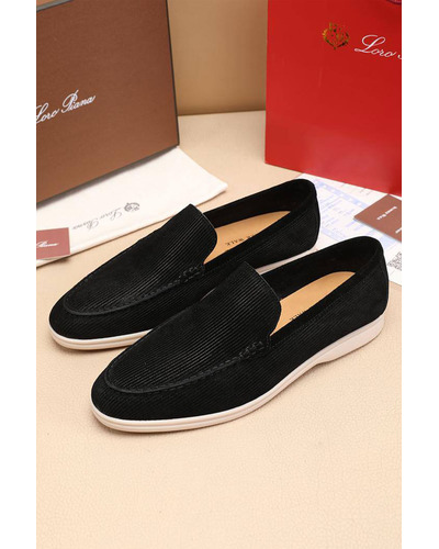 Мужские лоферы Loro Piana Summer Walk - Black