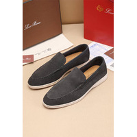 Мужские лоферы Loro Piana Summer Walk - Dark Grey