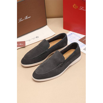 Мужские лоферы Loro Piana Summer Walk - Dark Grey