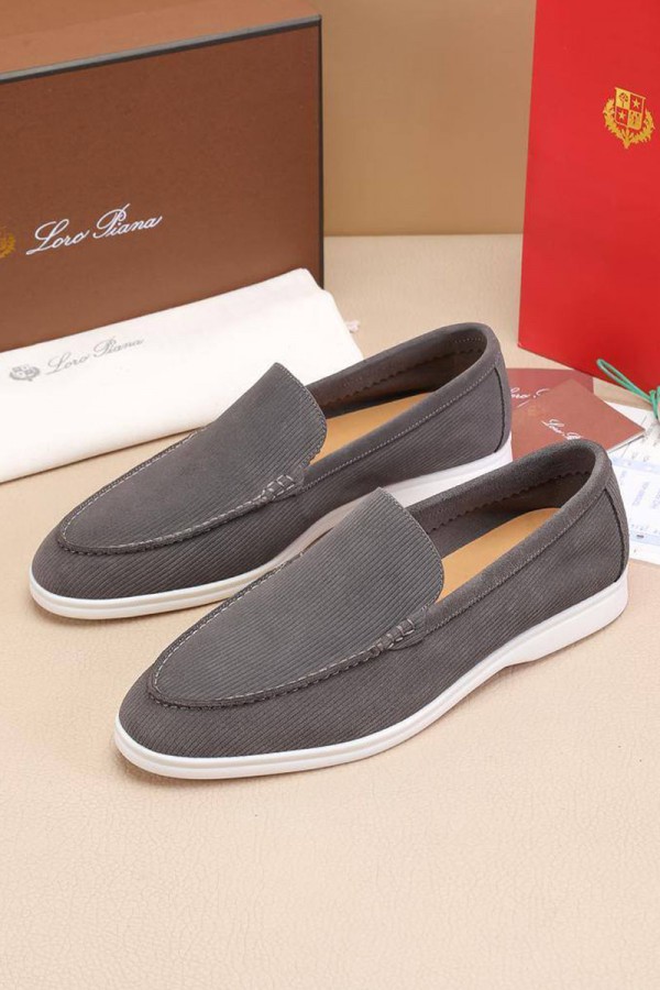 Мужские лоферы Loro Piana Summer Walk - Grey