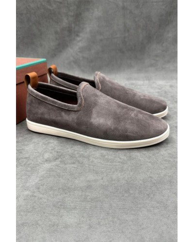 Мужские лоферы Loro Piana Venice Walk - Grey
