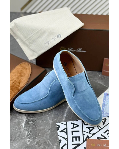 Мужские лоферы с меховой стелькой Loro Piana