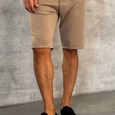 Мужские шорты Loro Piana бежевого цвета