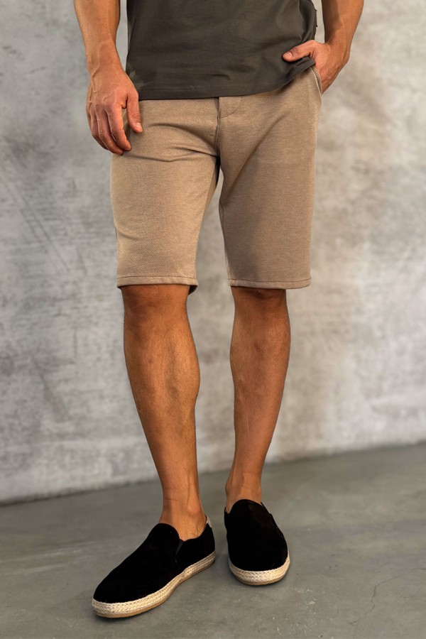 Мужские шорты Loro Piana бежевого цвета