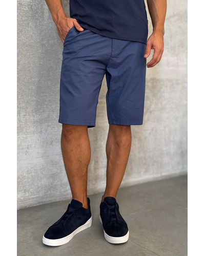 Мужские шорты Loro Piana синего цвета