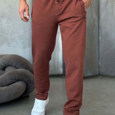 Мужские спортивные штаны Loro Piana monogram - Brown