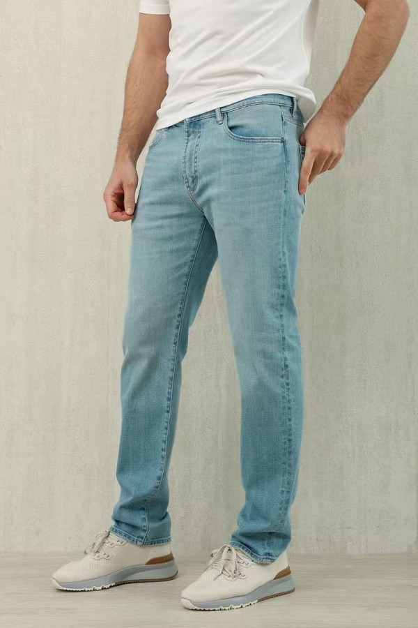 Мужские светло-синие джинсы Loro Piana Premium