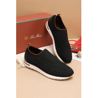Мужские текстильные кроссовки Loro Piana Lp Flexy Active - Black