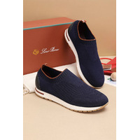 Мужские текстильные кроссовки Loro Piana Lp Flexy Active - Navy