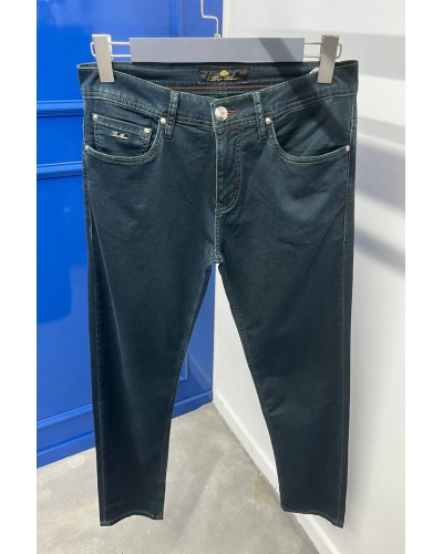 Мужские тёмно-синие джинсы Loro Piana regular fit