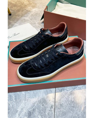 Мужские замшевые кроссовки Loro Piana Tennis Walk