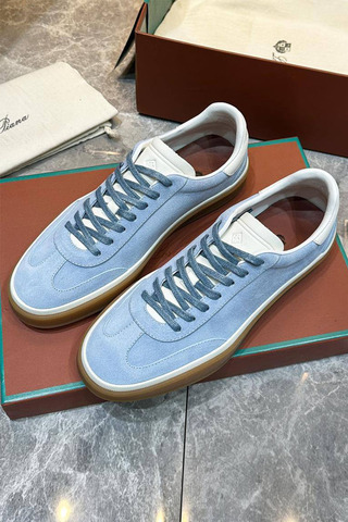 Мужские замшевые кроссовки Loro Piana Tennis Walk