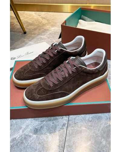 Мужские замшевые кроссовки Loro Piana Tennis Walk