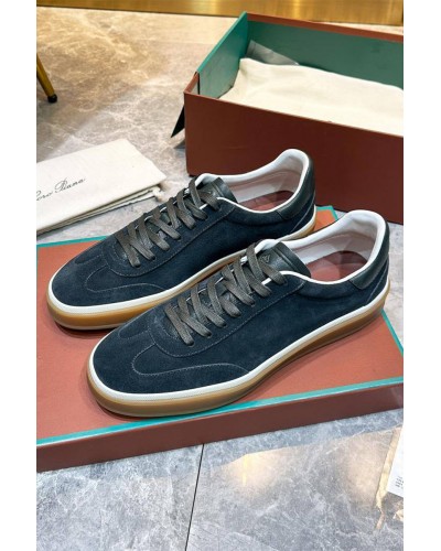 Мужские замшевые кроссовки Loro Piana Tennis Walk