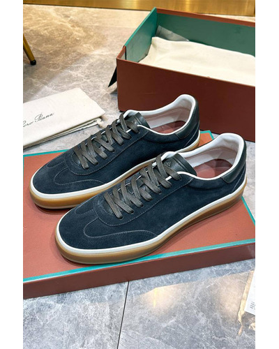 Мужские замшевые кроссовки Loro Piana Tennis Walk