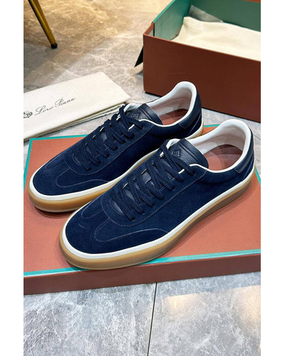 Мужские замшевые кроссовки Loro Piana Tennis Walk