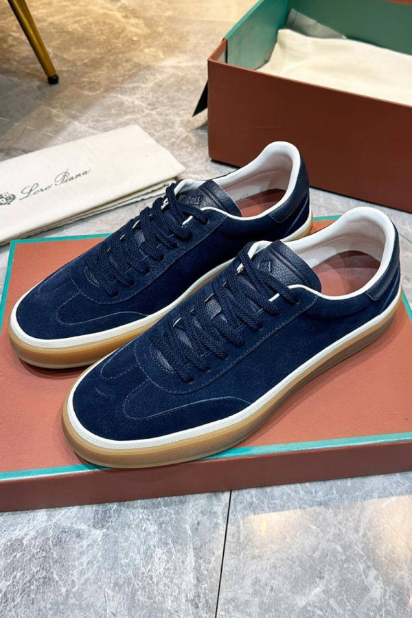 Мужские замшевые кроссовки Loro Piana Tennis Walk