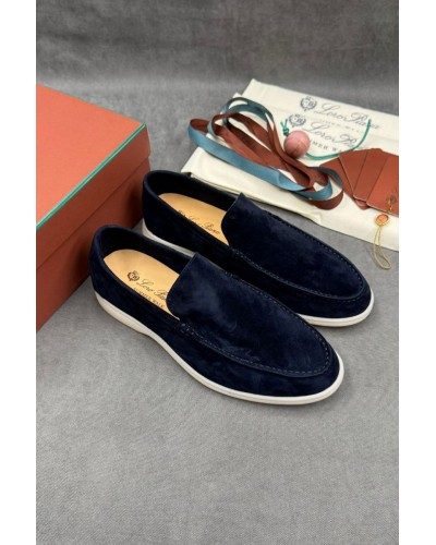 Мужские замшевые лоферы Loro Piana