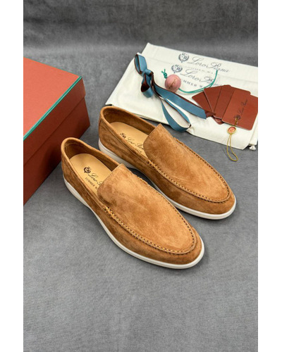 Мужские замшевые лоферы Loro Piana