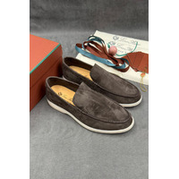 Мужские замшевые лоферы Loro Piana