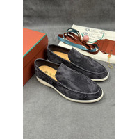 Мужские замшевые лоферы Loro Piana