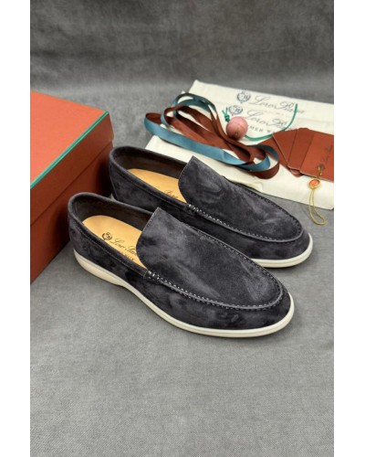 Мужские замшевые лоферы Loro Piana