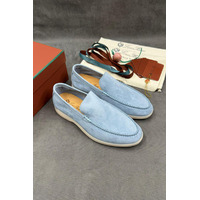 Мужские замшевые лоферы Loro Piana