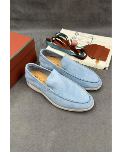 Мужские замшевые лоферы Loro Piana