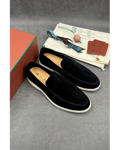 Мужские замшевые лоферы Loro Piana