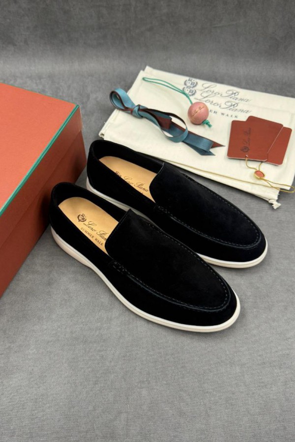 Мужские замшевые лоферы Loro Piana
